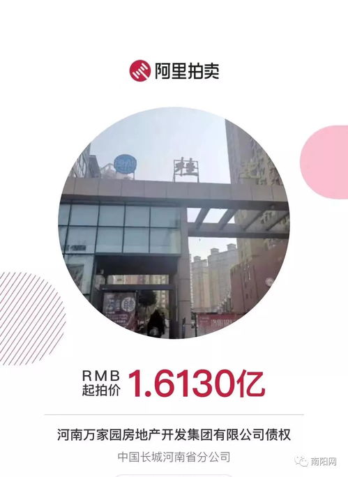 南陽(yáng)知名房企項(xiàng)目突遭法拍 在建工程1.6億起拍，折射行業(yè)困境